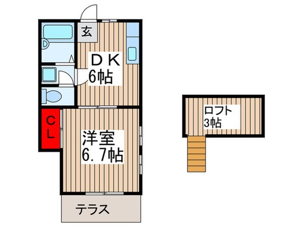 サニーハイツ麗光の物件間取画像